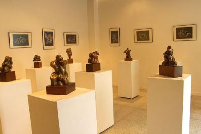 Escultura erótica en bronce